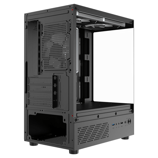 CiT Celcius EBK Micro Tower Gaming Case - Black 
